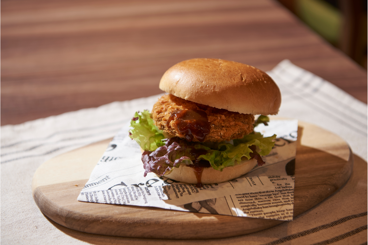 メンチカツバーガー写真