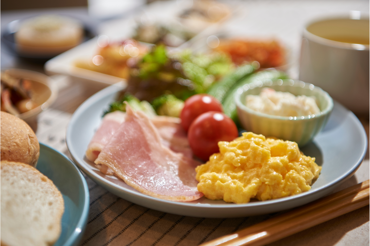 朝食の王道写真
