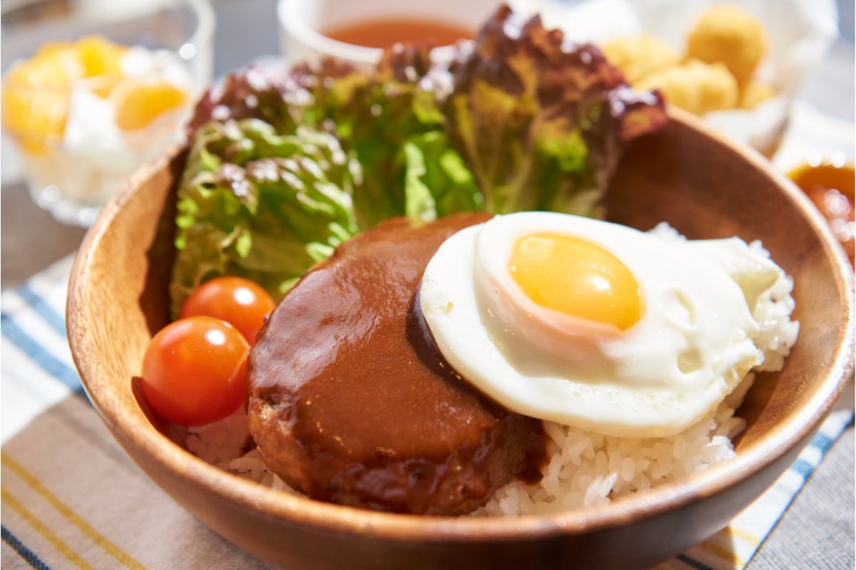 ロコモコ丼写真