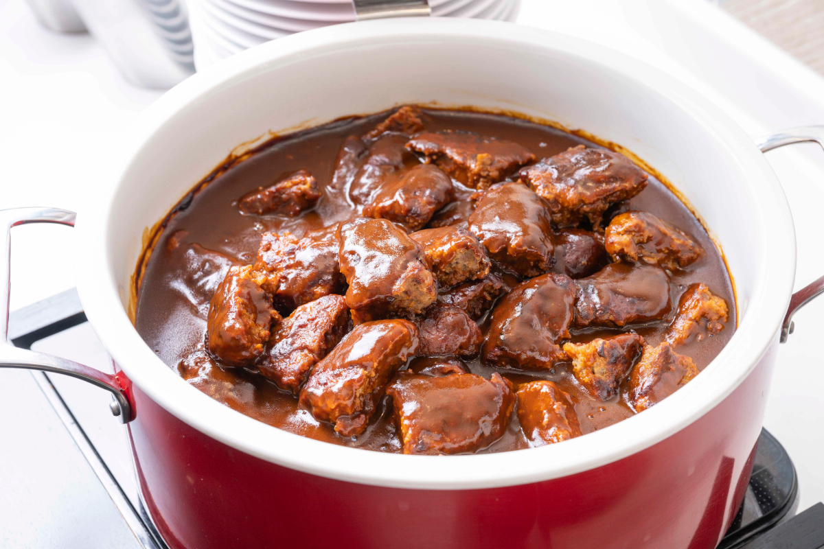 煮込みハンバーグ写真