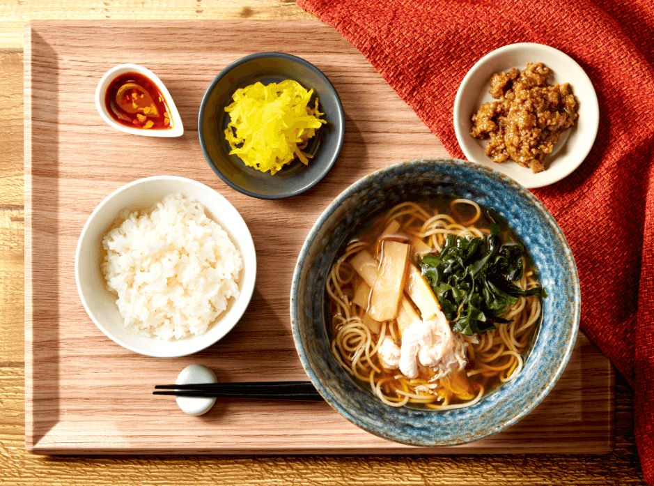 朝ラーメン盛り付け写真