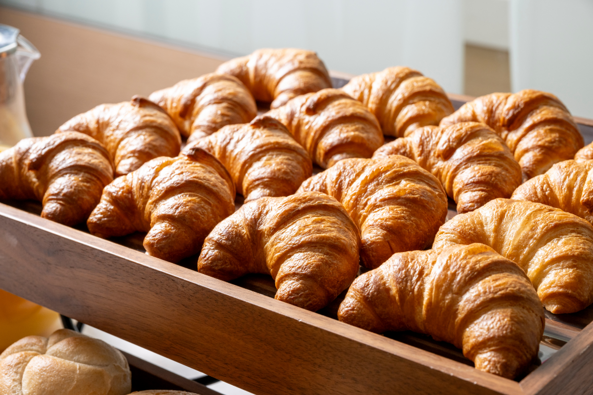 焼き立てクロワッサン写真