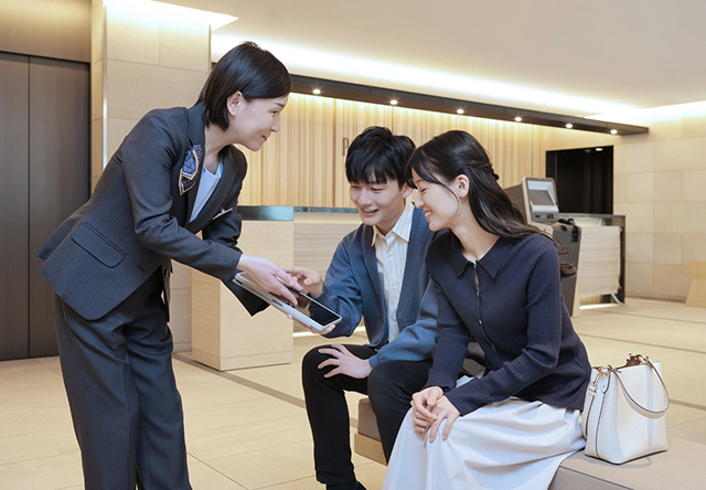 街を知り尽くした<br>スタッフの丁寧な対応