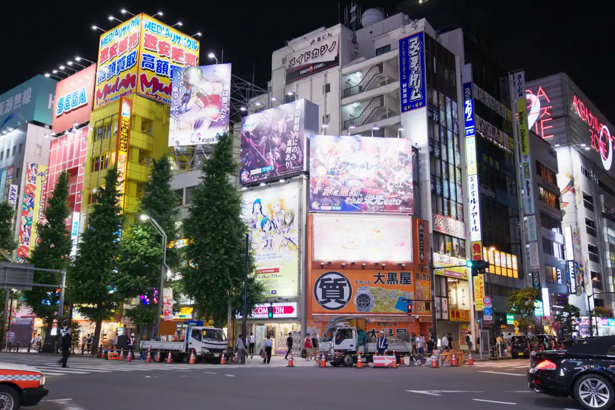 夜の秋葉原電気街